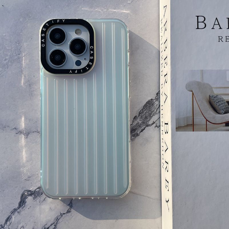 Suitcase Shape Shell for iPhone 12/12 Pro 6.1 inch Matte Hard PC Case Laser Gradient Phone Cover Suitcase Shape Shell for iPhone 12/12 Pro 6.1 inch Matte Hard PC Case Laser Gradient Phone Cover